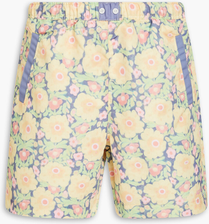 Jacquemus Mid-length floral-print swim shorts