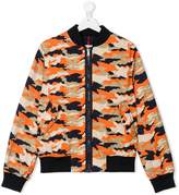 Thumbnail for your product : Moncler Kids TEEN camouflage bomber jacket