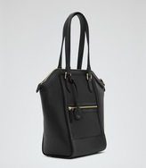 Thumbnail for your product : Reiss Marlo STRUCTURED BLACK TOTE