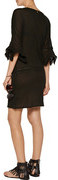 Thumbnail for your product : Vix Grace pointelle-trimmed crinkled-cotton coverup