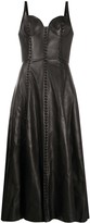 Thumbnail for your product : Alexander McQueen Bustier Top Flared Midi Dress
