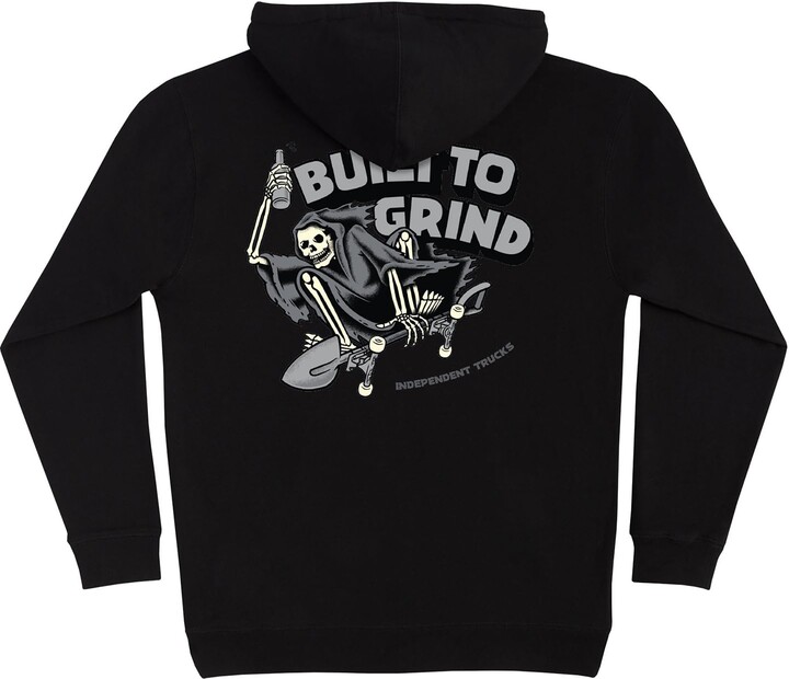 Independent Truck Company BTG Til Death P/O Hooded Heavyweight Sweatshirt Black Lg Mens