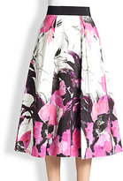 Thumbnail for your product : Milly Winter Orchid Midi Skirt