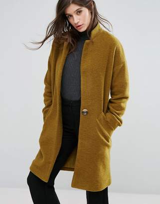 NATIVE YOUTH Wool Blend Cocoon Coat