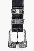 Thumbnail for your product : boohoo Metal Tipped Western Belt