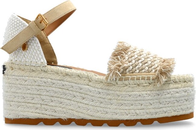 Stella McCartney Gaia Platform Espadrille Wedges