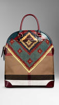 Thumbnail for your product : Burberry The Bloomsbury in Hand-Painted Canvas Check