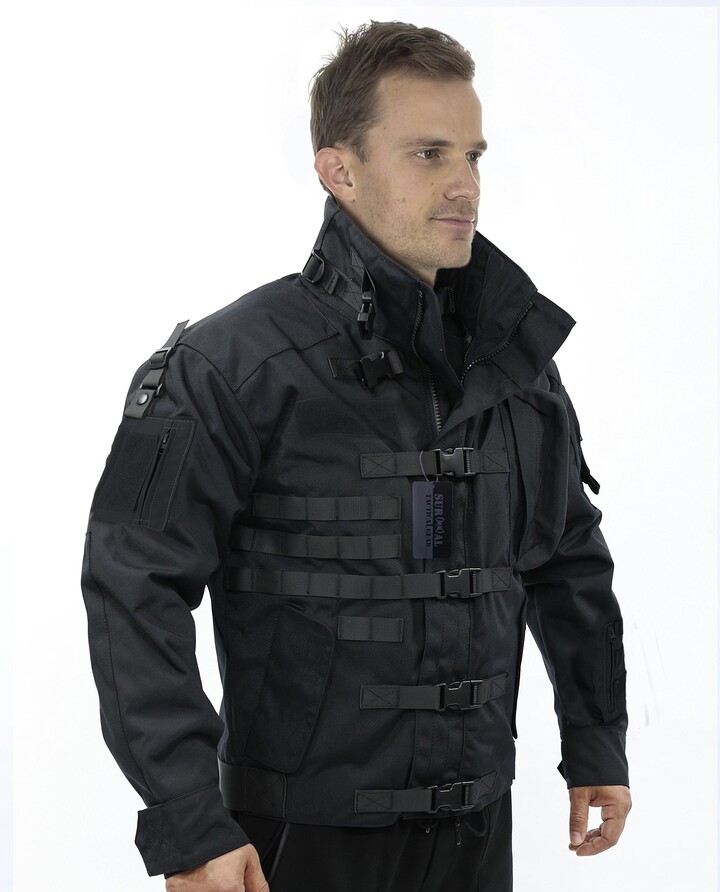 black tactical jacket