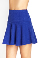 Thumbnail for your product : Forever 21 Textured Zigzag Skater Skirt