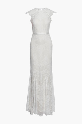 Catherine Deane Suri Open-back Leavers Lace Bridal Gown