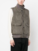 Thumbnail for your product : Kiton Feather-Down Suede Padded Gilet