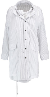 Chalayan Layered Striped Cotton-Blend Poplin Shirt Dress