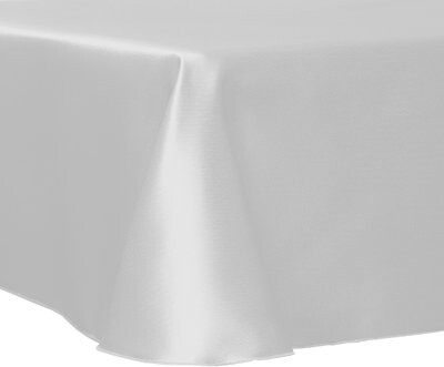 Ultimate Textile -10 Pack- Herringbone - Fandango 108 X 156-Inch Oval Tablecloth White