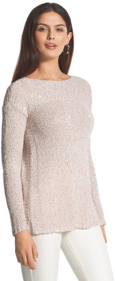 Chico's Sequin Shine Maya Sweater