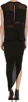 Thumbnail for your product : Helmut Lang Asymmetric Drape Skirt-Black