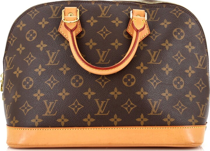 Louis Vuitton Vintage Alma Handbag Monogram Canvas PM - ShopStyle