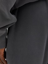 Thumbnail for your product : LES TIEN Snap-front Ombre Brushed-back Cotton Track Pants - Black