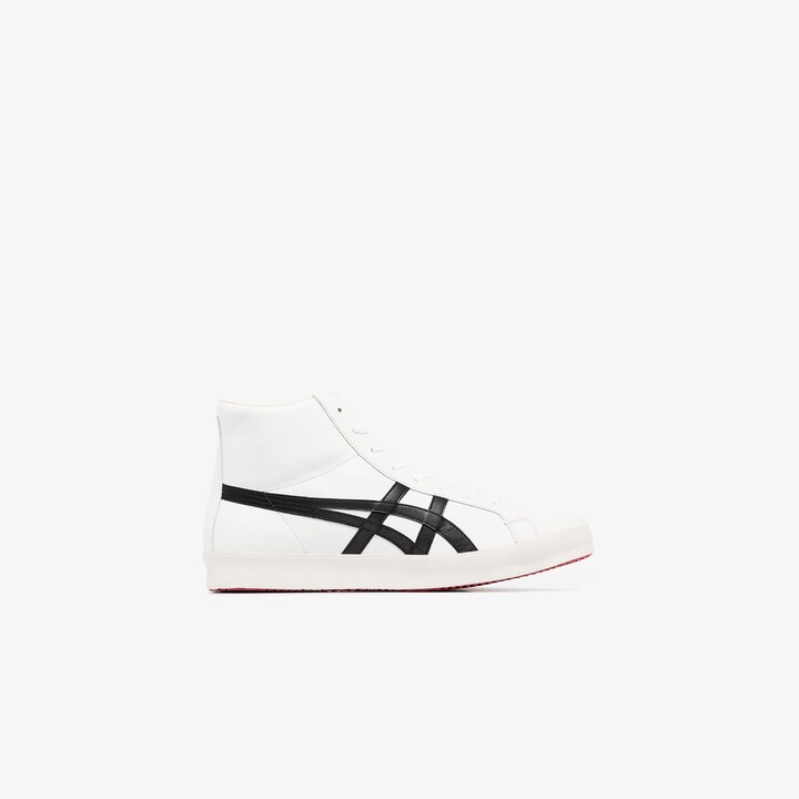 Onitsuka Tiger by Asics White Fabre HI NM High Top Sneakers - ShopStyle