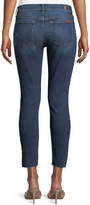 Thumbnail for your product : 7 For All Mankind Midnight-Desert Distressed Skinny-Leg Ankle Step-Hem Jeans