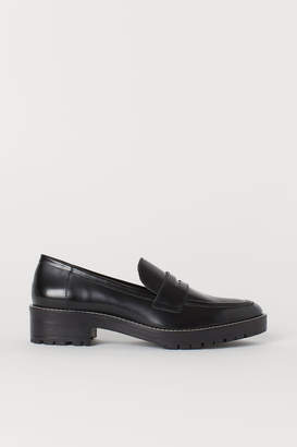 H&M Leather Loafers - Black