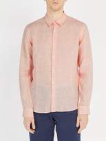 Thumbnail for your product : Orlebar Brown Morton Tailored Linen Shirt - Mens - Orange