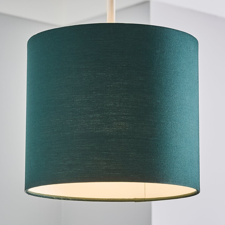 Dunelm Ava 20cm Drum Lamp Shade Green ShopStyle