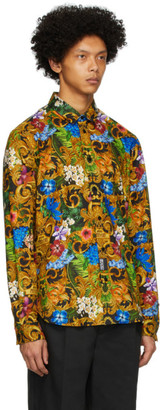 Versace Jeans Couture Multicolor Tropical Baroque Shirt