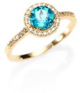 Thumbnail for your product : Suzanne Kalan Apatite, White Sapphire & 14K Yellow Gold Ring