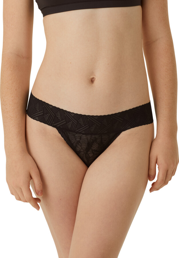 Bombas Women's Air Lace Thong Underwear - Black - XL - ShopStyle