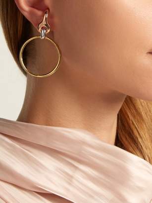Charlotte Chesnais Halo Vermeil & Silver Earrings - Womens - Rose Gold