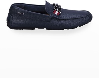 Bally Men's Parsal Pebbled Leather Drivers w/ B-Chain Bit - ShopStyle  Slip-ons & Loafers