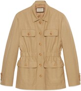 Thumbnail for your product : Gucci Viscose linen jacket