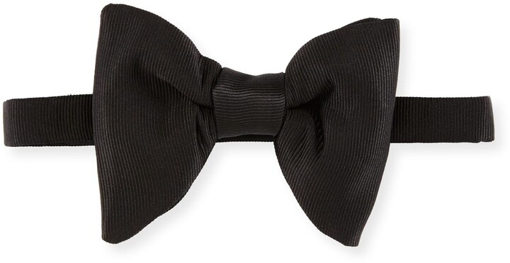 Tom Ford Large Grosgrain Bow Tie, Black - ShopStyle