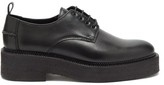 Thumbnail for your product : Ami Chunky-sole Leather Derby Shoes - Black