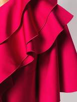 Thumbnail for your product : Paule Ka ruffled one-shoulder dress