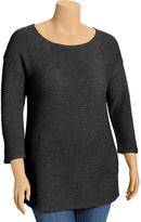 Thumbnail for your product : Old Navy Women's Plus Rib-Knit Scoop-Neck Sweaters