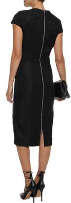 Amanda Wakeley Mesh-paneled Cotton-blend Dress
