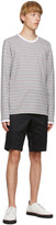 Thumbnail for your product : Thom Browne Grey Hairline Stripe Ringer T-Shirt