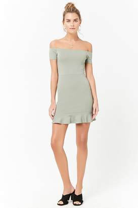 Forever 21 Off-the-Shoulder Ruffle Dress