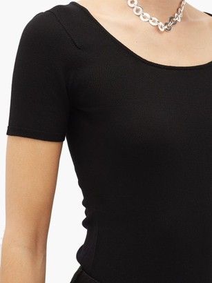 Lemaire Scoop-neck Jersey T-shirt - Black
