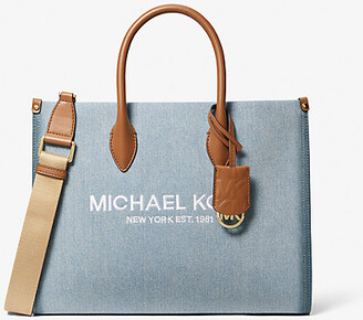Michael Kors Mirella Medium Denim Tote Bag - ShopStyle