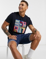 Thumbnail for your product : Esprit tshirt with print in navy
