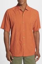 Thumbnail for your product : Tommy Bahama 'Ricamo Paisley' Original Fit Silk & Cotton Campshirt
