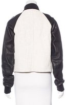 Thumbnail for your product : A.L.C. Leather-Accented Bomber Jacket