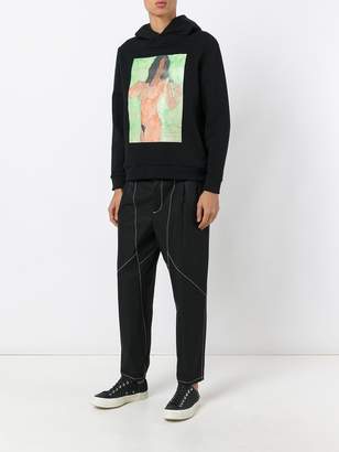 Christopher Kane body print unisex hoodie