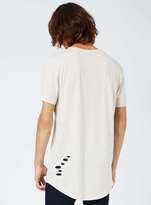 Thumbnail for your product : Topman Stone Ripped Longline T-Shirt