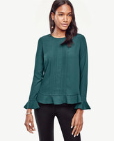 Thumbnail for your product : Ann Taylor Petite Bell Sleeve Blouse