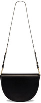 Thumbnail for your product : Stella McCartney Leather Flap Shoulder Bag in Black | FWRD