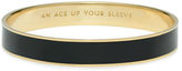 Thumbnail for your product : Kate Spade An Ace Up Your Sleeve Gold Tone and Black Bangle Bracelet