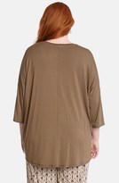 Thumbnail for your product : Karen Kane Studded Scoop Neck Top (Plus Size)
